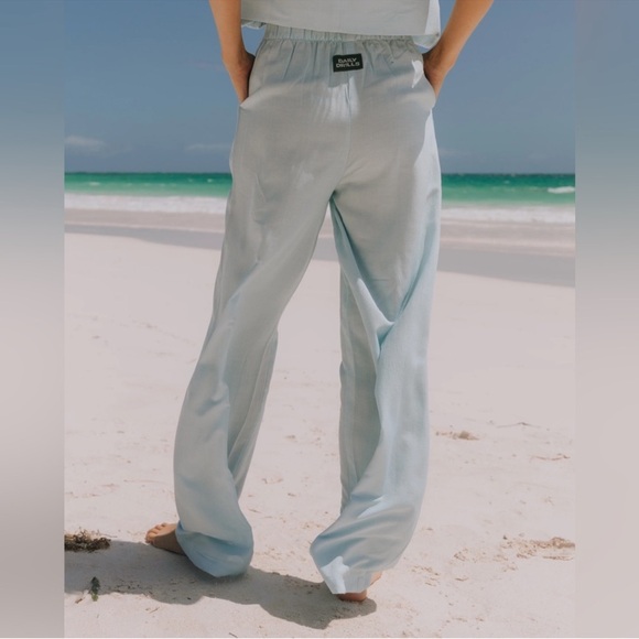 NWT Daily Drills Linen Resort SET Blue M/L - Picture 5 of 5